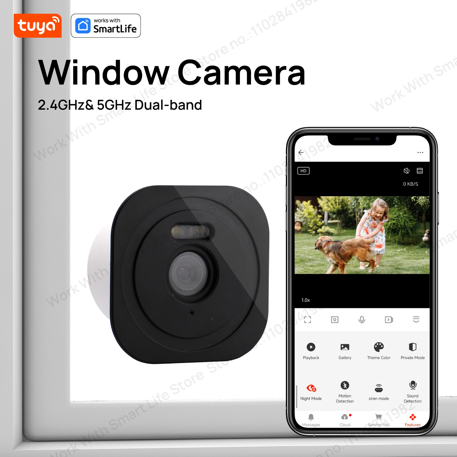 Eufy Camera E220 - Caméra de fenêtre Tuya 3MP 2K,