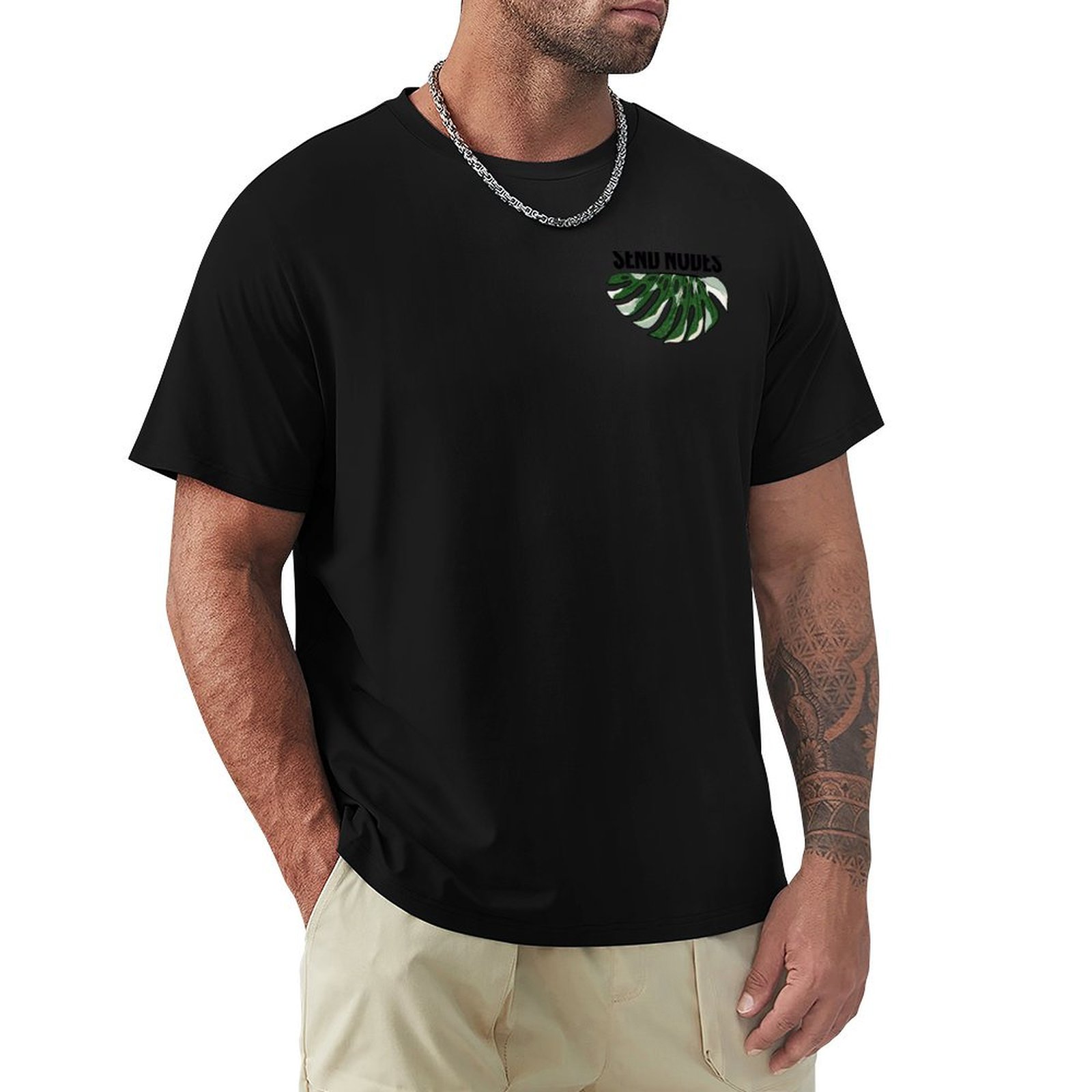 Variegated Monstera Node - T-shirt Send Nodes - Variegated Monstera,