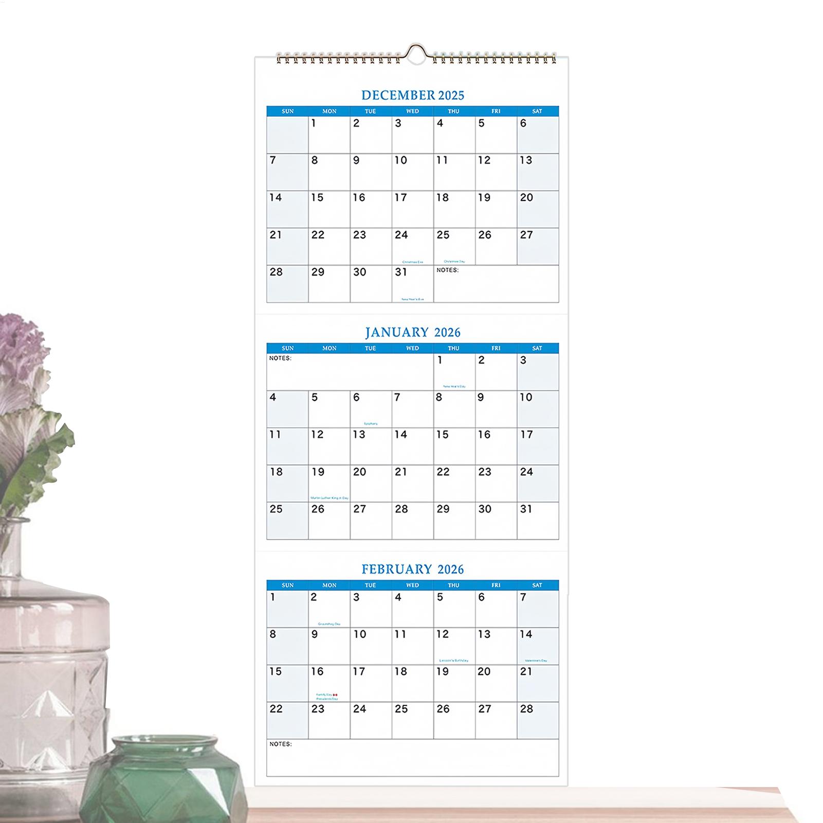 Grand calendrier mural 2026 –  - Planned Parenthood avis et prix