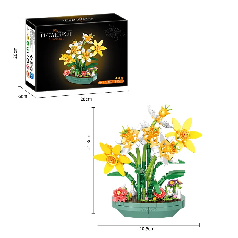 Fleur de narcisse stabilisée e - Plant Parent Pot avis et prix